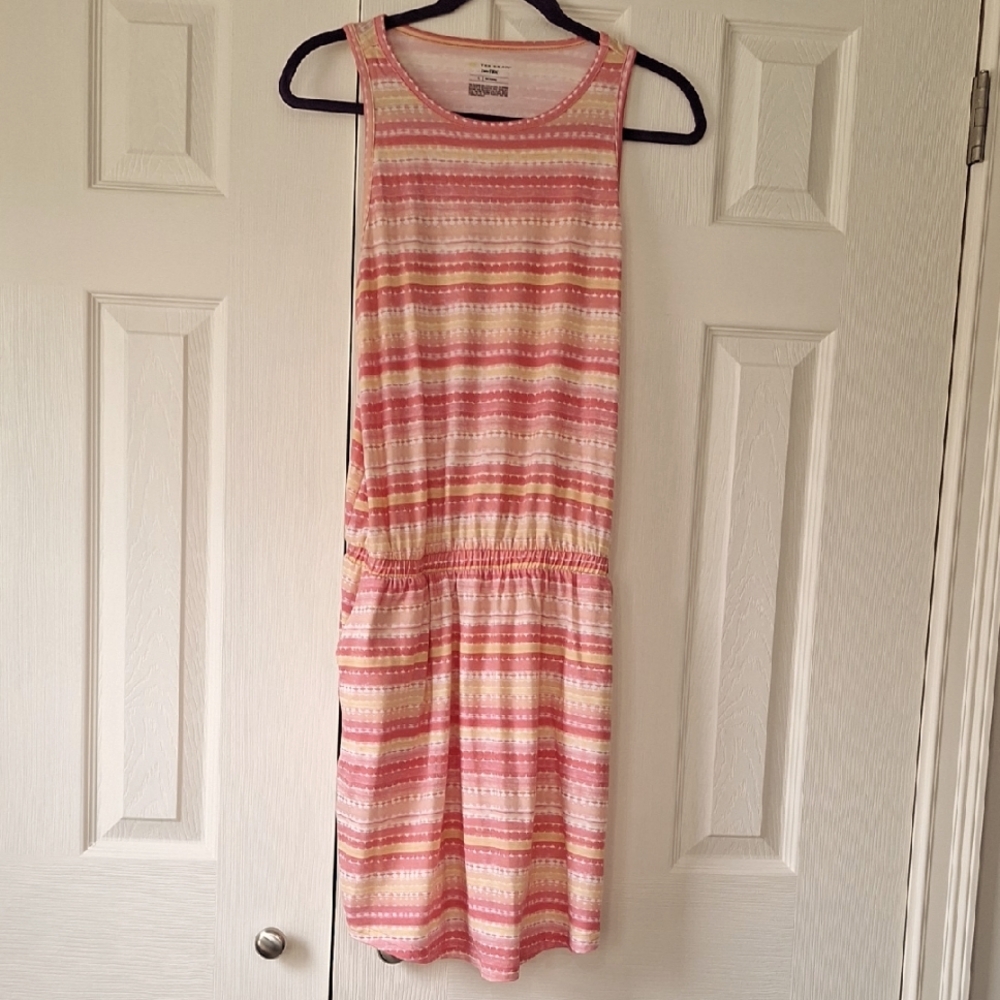 Tek Gear colorful striped sleeveless dress Size Large